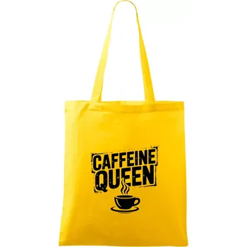 Caffeine Queen - Taška bavlněná - 42 x 38 cm ( Žlutá )