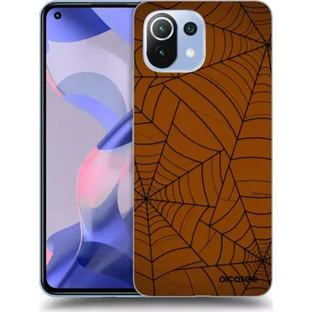 Pouzdro na mobilní telefon Picasee silikonový černý obal pro Xiaomi 11 Lite 5G NE - Web