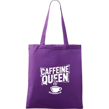 Caffeine Queen - Taška bavlněná - 42 x 38 cm ( Fialová )