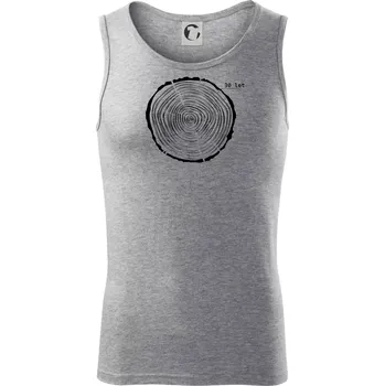 Letokruhy - 30 - Tílko pánské Core - XL ( Tmavě šedý melír )