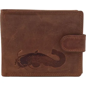 Peněženka Pánská peněženka MERCUCIO světlehnědá embos sumec celý 2911906
