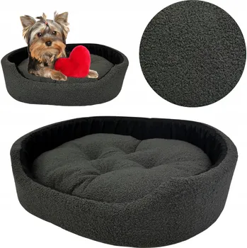 Pelíšek pro psa Šiška pro psy z pelíšek šišky šedý 45 cm x 40 cm