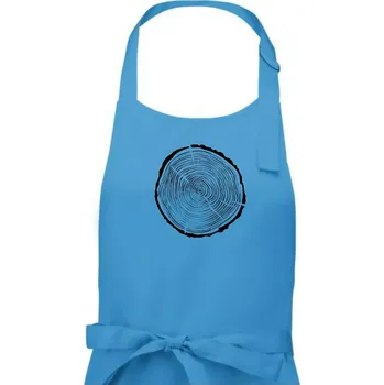 Kuchyňská zástěra Letokruhy 40 bez věku - Pánská zástěra na vaření - Univerzální velikost ( Světlý tyrkys )