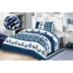 Povlečení mikroplyš Jeleni modré 140 x…