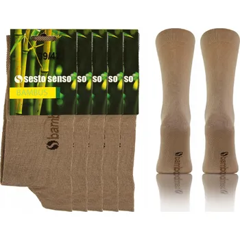 Pánská móda Sesto Senso Ponožky béžové, velikost 43-46