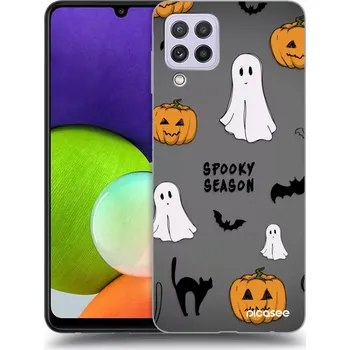 Pouzdro na mobilní telefon Picasee silikonový průhledný obal pro Samsung Galaxy A22 A225F 4G - Spooky season 2
