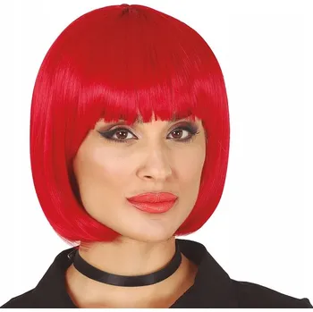 Karnevalová paruka Guirca Paruka Bob červená