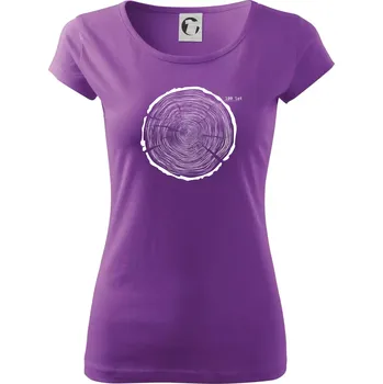 Dámské tričko Letokruhy - 100 - Dámské triko Pure - 3XL ( Fialová )