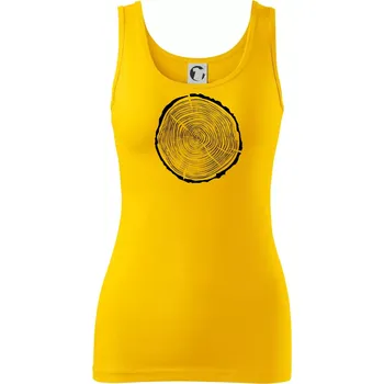 Dámské tričko Letokruhy 40 bez věku - Dámské tílko - S ( Žlutá )