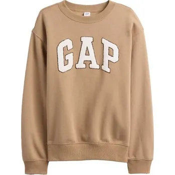 Dámská mikina Dámská mikina GAP HERITAGE CREW XXL Béžová, Bílá