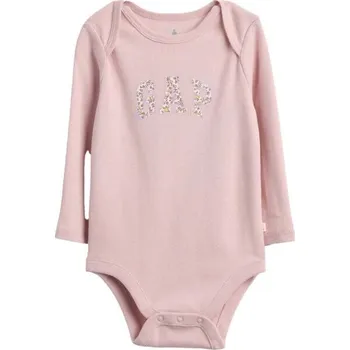 Dětské body GAP V-FRCH G BF LOGO BS 12-18M Růžová