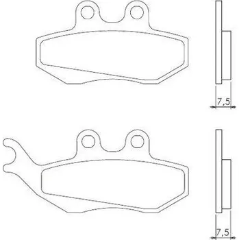Brzda pro motocykl Novascoot Brzdové destičky 0360 Novascoot Sintrované FT4017