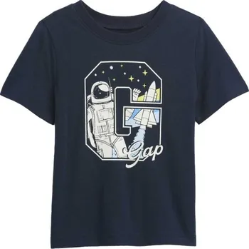 Dívčí tričko Dětské tričko GAP V-HS SEPT BF SS GR T 18-24M Tmavě modrá, Mix