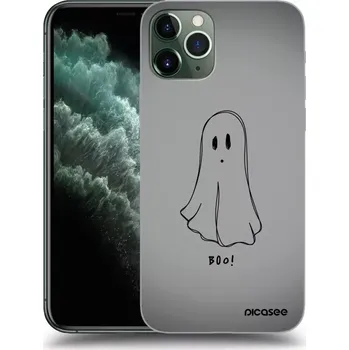 Pouzdro na mobilní telefon Picasee silikonový černý obal pro Apple iPhone 11 Pro - Ghost