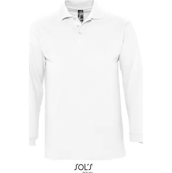 Pánské tričko SOL's Collection Polokošile Winter II, piqué, dlouhý rukáv, pánská COT25135300102-white M Bílá