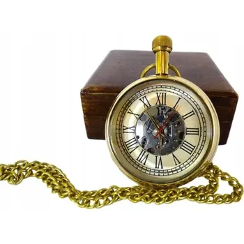 Hodinky Mechanické retro hodinky v dřevěné krabičce - WDM229/2