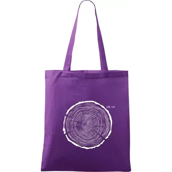 Letokruhy - 100 - Taška bavlněná - 42 x 38 cm ( Fialová )