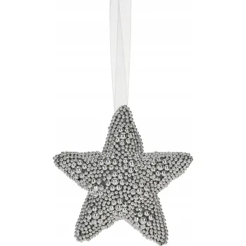 Vánoční dekorace Zdobená Vánoční Koule Hvězda 15 cm 1 ks