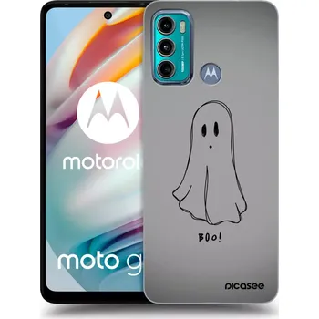 Pouzdro na mobilní telefon Picasee silikonový černý obal pro Motorola Moto G60 - Ghost
