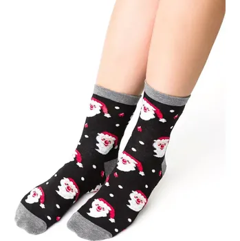 Dámská móda Dámské ponožy Pan Santa - 35-37 / černá