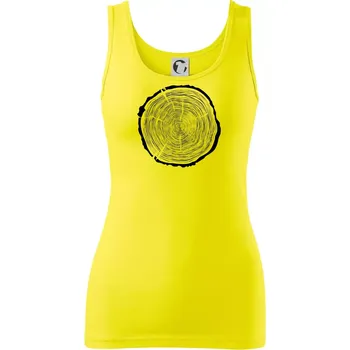 Dámské tričko Letokruhy 70 bez věku - Dámské tílko - 2XL ( Citrónová )