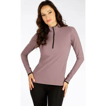 Dámská mikina Dámská funkční mikina LITEX s krátkým zipem fialová Barva: 709, Velikost: S