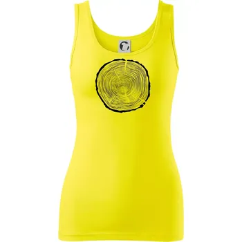 Dámské tričko Letokruhy 80 bez věku - Dámské tílko - 2XL ( Citrónová )