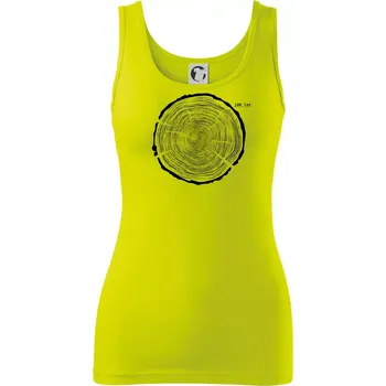 Dámské tričko Letokruhy - 100 - Dámské tílko - S ( Limetková )