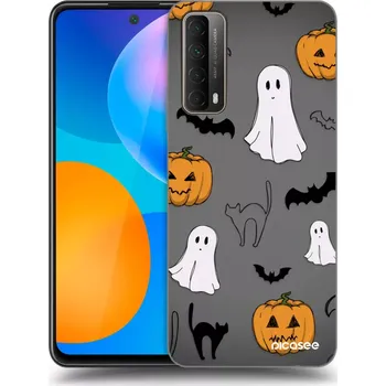 Pouzdro na mobilní telefon Picasee silikonový černý obal pro Huawei P Smart 2021 - Spooky crew