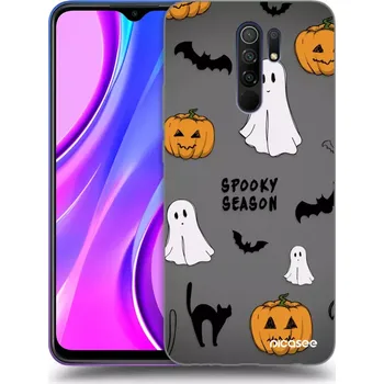 Pouzdro na mobilní telefon Picasee silikonový průhledný obal pro Xiaomi Redmi 9 - Spooky season 2