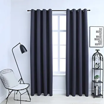 Závěs zatemňovací s kroužky 140 cm x 245 cm