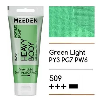 Speciální výtvarná barva Akrylová barva Meeden 100ml – 509 Green Light