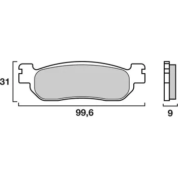 Brzda pro motocykl Novascoot Brzdové destičky 2660 Novascoot Sintrované FT4022