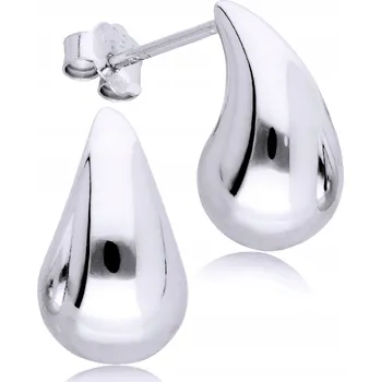 Náušnice Stříbrné Náušnice 925 Kapky Slzy Puzety Stříbro 925