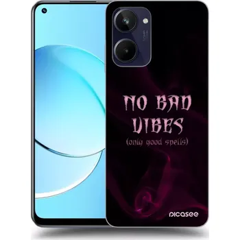 Pouzdro na mobilní telefon Picasee silikonový průhledný obal pro Realme 10 4G - No bad vibes