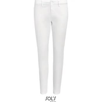 montérky SOL's Collection Kalhoty Jules Women 7/8, dámské COT25014200152-white Bílá 38
