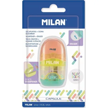 Ořezávátko Ořezávátko ruční, jednoduché, s nádobkou Milan, vícebarevné