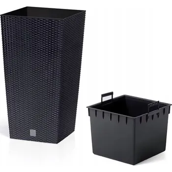 Květináč Černý plast Květináč Prosperplast 26,2 cm x 26,2 x 50 cm