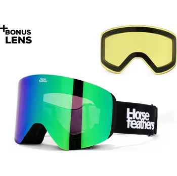 Snowboardové brýle Horsefeathers Colt black | mirror green 2026 - Odesíláme do 24 hodin