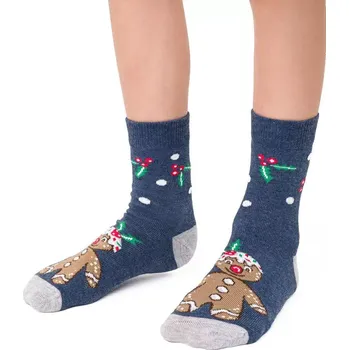 Dětská móda Dětské ponožky Perníček - 32-34 / jeansová