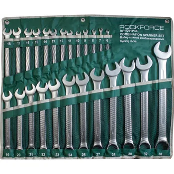 Klíč Sada očkoplochých klíčů Rockforce 25 Očkoploché klíče 6-36 mm