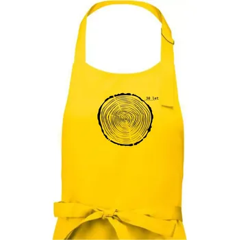 Kuchyňská zástěra Letokruhy - 30 - Pánská zástěra na vaření - Univerzální velikost ( Žlutá )