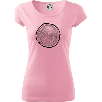 Dámské tričko Letokruhy 45 bez věku - Dámské triko Pure - XS ( Růžová )