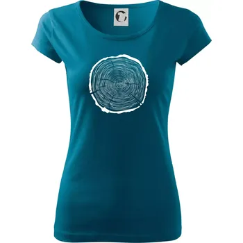 Dámské tričko Letokruhy 65 bez věku - Dámské triko Pure - XS ( Petrolejová )