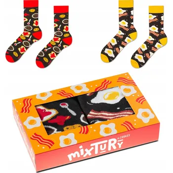 Pánská móda Zooksy Ponožky mixTURY Snídaňové, vícebarevné, velikost 41-46