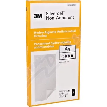 Krytí na ránu Silvercel NEADHER Hydroalginate krytí 10x20cm 5ks