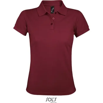 Pánské tričko SOL's Collection Polokošile Prime Women, piqué, krátký rukáv, dámská COT25057337005-burgundy 2XL Burgundová