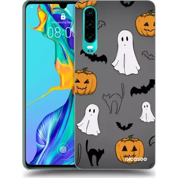 Pouzdro na mobilní telefon Picasee silikonový průhledný obal pro Huawei P30 - Spooky crew