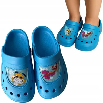Chlapecké pantofle PĚNOVÉ PANTOFLE CROCS BABY SHARK NICKELODEON CHLAPECKÉ NA LÉTO K BAZÉNU 32/33