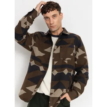 Pánská košile Iriedaily Santania (dark coffee) XL, hnědá